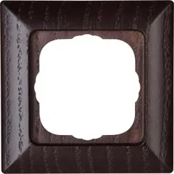 Kopp 306537060 MILANO - Abdeckrahmen 1-fach, Farbe: wenge