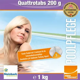 Steinbach Quattrotabs 200g langsamlöslich, 1.00kg (0752601TD08)
