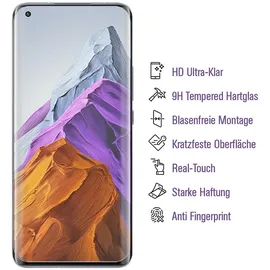 PROTECTORKING 1x UV-Liquid 9H Panzerglas für Xiaomi Mi 11 3D KLAR echtes Tempered Panzerhartglas Schutzglas Displayschutz Panzerfolie Schutzfolie Screen Protector