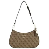 GUESS Damen Schultertasche Noelle gemischt Farbsortierung 35-braun