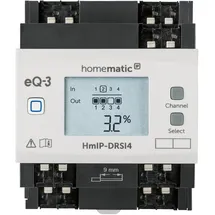 Homematic IP Smart Home Funk-Schaltaktor für Hutschienenmontage - 4-fach