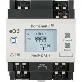Homematic IP Smart Home Funk-Schaltaktor für Hutschienenmontage - 4-fach