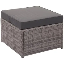 Mendler HWC-J34 Pollyrattan Lounge-Set grau