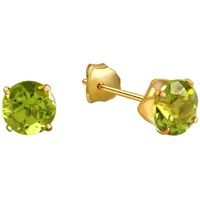 Fascination by Ellen K. Ohrringe 333 Gold mit echten Peridot-Steinen 5mm