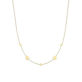 Elli Halskette Damen Plättchen Anhänger Filigran in 925 Sterling Silber Vergoldet