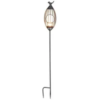 Buri Metall-Gartenstecker Vogelkäfig 0 x 0 cm Silber/Grau