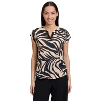 Betty Barclay Casual-Shirt mit Bluseneinsatz Schwarz/Beige | 42
