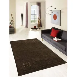 TEPGO Tashi Gabbehteppich 60 x 90 cm Braun