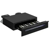 Amica Weintemperierschublade freistehend 13 l X‐Type Design 5‐Flaschen‐Kapazität elektronische Steuerung UV‐Schutz – weintemperierschraenke Schwarz