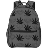Rucksack für Mädchen Jungen Wasserdicht Student Laptop Rucksäcke Lässig Langlebig Leicht Kompatibel mit Cool Diamond Design Schulbuchtasche