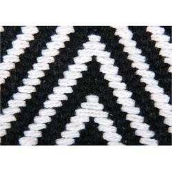 Teppich, Pro Home, eckig, Teppich aus 100% Baumwolle, Baumwollteppich Black & White schwarz 60 cm x 90 cm