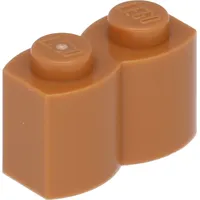 1x2 Pallisade - 100 Stück Mittleres Nougat