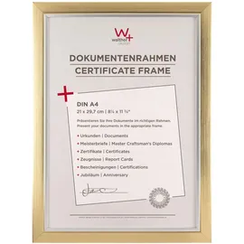 WALTHER+ DESIGN Bilderrahmen Modern Gold 21x29,7 cm 2er Set