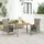 vidaXL Garten-Essgruppe 3-tlg. Grau