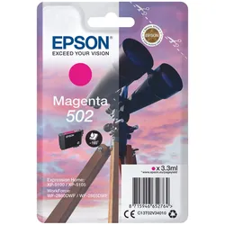 Epson Original 502 Fernglas Druckerpatrone - magenta (C13T02V34010)