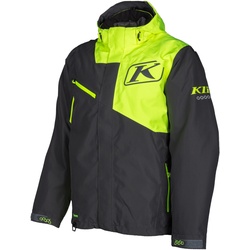 Klim Kompound Snowmobil Jacke, schwarz-grau-gelb, Größe XL für Männer