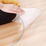 Ertex Bodenschutzmatte Bürostuhlunterlage Bodenmatte Stuhlunterlage Transparent Glasklar 100% x 120 cm)