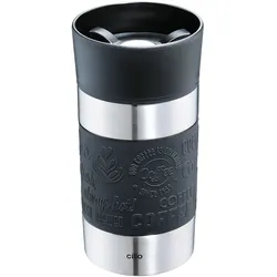 CILIO Isoliertrinkbecher VIAGGIO Edelstahl schwarz 0,3 Liter Coffee to go Becher