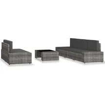 vidaXL Garten-Lounge-Set 6-tlg. grau 3054600