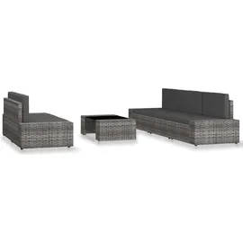 vidaXL Garten-Lounge-Set 6-tlg. grau 3054600