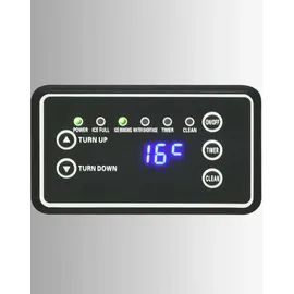 vidaXL Eiswürfelmaschine Silbern 45 kg / 24 h