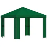 vidaXL Pavillon 3 x 3 m inkl. 4 Seitenteile Grün