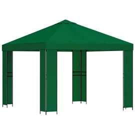 vidaXL Pavillon 3 x 3 m inkl. 4 Seitenteile Grün