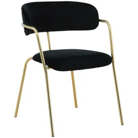 Livetastic Stuhl-Set Arrow 2er-Set ca. 58x79 cm Samt Schwarz