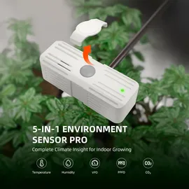 SPIDER FARMER 5-in-1 Sensor für Temperatur, RLF, CO2 VPD und PPFD