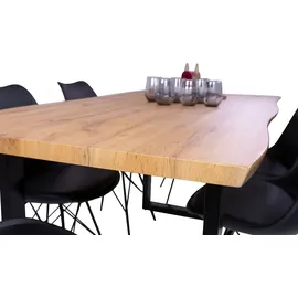 möbelliebling Josy 180 x 76 x 90 cm Wildeiche schwarz