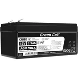 GreenCell Green Cell 12V 3.3Ah (4.6mm) 3300mAh VRLA AGM akku