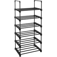 Songmics Schuhregal 45x30x106cm, schwarz