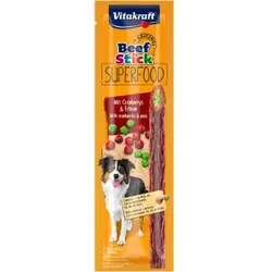 Vitakraft Beefstick Superfood Erbsen mit Cranberry Hundesnack (25 g) 5 Packungen