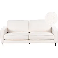 Beliani Sofa 3-Sitzer Savalen Bouclé Weiß