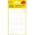 Avery Zweckform Vielzwecketiketten 3043 Weiß 22 x 18 mm 6 Blatt 120 Etiketten