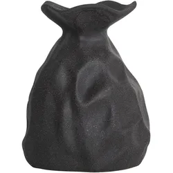 Blumenvase Flaschenhals COONTAIL Steinzeug 31 cm Schwarz