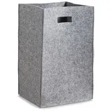 Zeller Wäschesammler, Filz, Stoff, grau, 35 x 30 x 55 cm