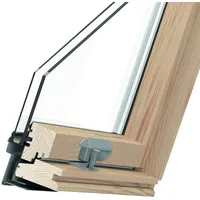 Holz Dachfenster mit 3-fach Verglasung, RoofLite+ made by Velux Group, Slim Pine, 55x78 cm, Innen Kiefer, außen Anthrazit, individuell konfigurieren