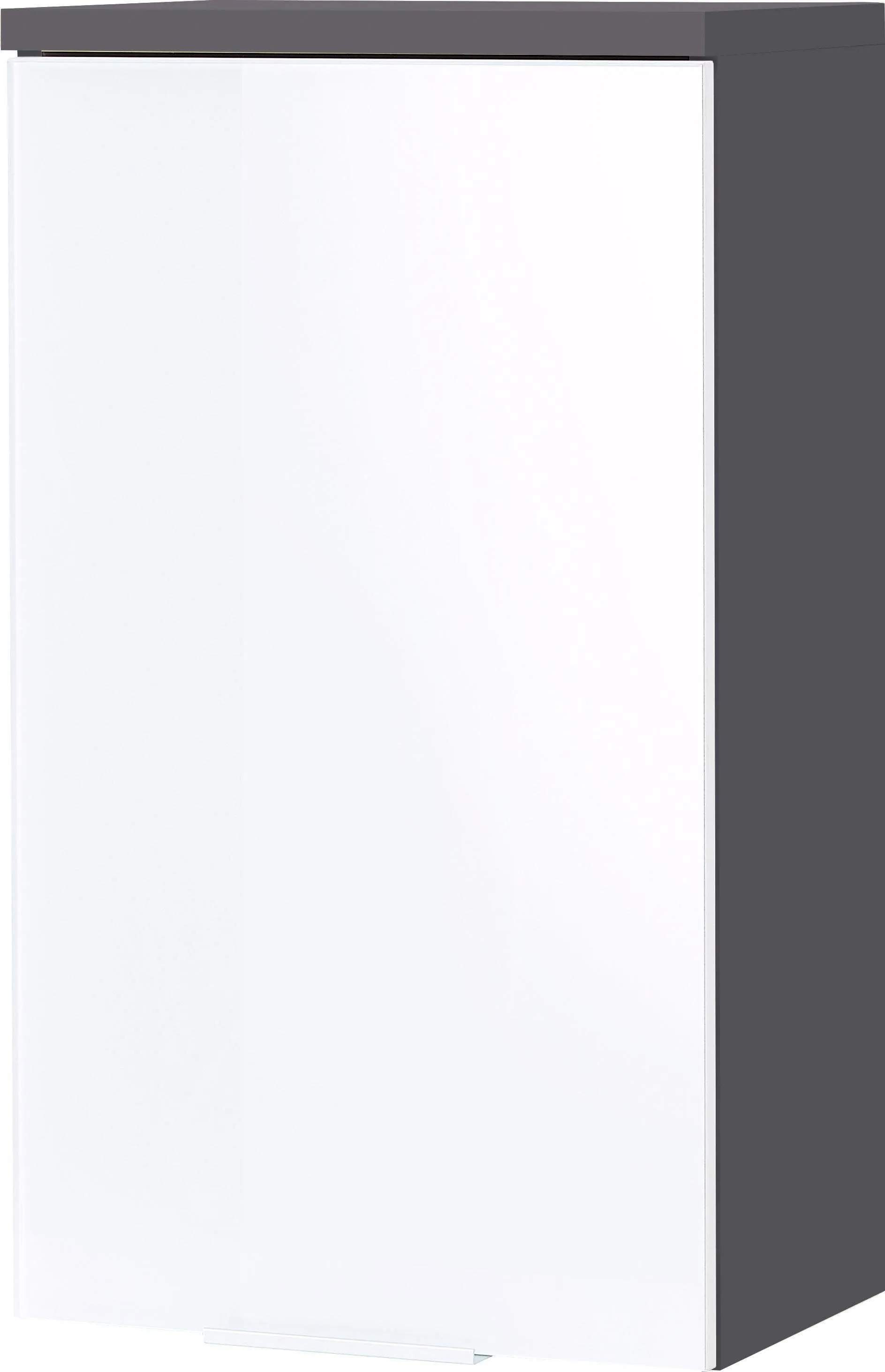Hängeschrank GERMANIA "Pescara" Schränke Gr. B/H/T: 39 cm x 69 cm x 27 cm, 1 St., weiß (graphit, glas) Badmöbelserien