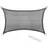 Woltu Sonnensegel Rechteck HDPE 250 x 250 x 350 cm Grau