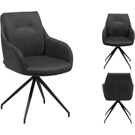 omg design »Tijn« (Set) 2 Stk.Drehstuhl, Armlehnenstuhl, pflegeleicht