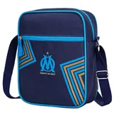 OLYMPIQUE DE MARSEILLE Tasche für Erwachsene - Offizielle Kollektion, Einfarbig, Blu, 25 x 20 x 10 cm, Reißverschluss, Top Handle, Polyester 100% - 25 x 20 x 10 cm