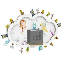 Holzura Kinderregal Tonieregal für Toniebox, Kinderregal Wolke Regal Tonie Figuren
