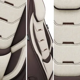BREMER SITZBEZÜGE Wohnmobil Schonbezüge für Fiat Ducato / Weitere, H10, braun-beige