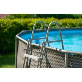 Summer Waves Active Frame Pool rund 457 x 106 cm braun