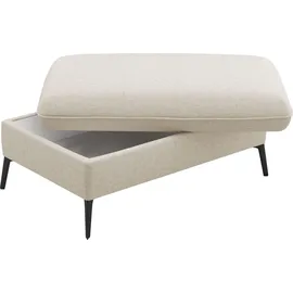 sit&more Polsterhocker SIT & MORE "Emely", beige (creme), B:104cm H:47cm T:69cm, 95%Polyester, 5% Polyamid, Hocker, Polsterhocker, mit praktischen Stauraum