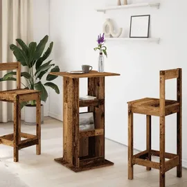 vidaXL Bartisch 60 x 60 x 102 cm Braun
