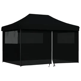 vidaXL Partyzelt Faltbar Pop-Up Schwarz 410x279x315 cm