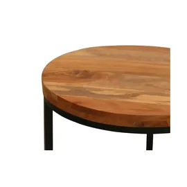 byLIVING Couchtisch SELMA, Breite 50 cm, Akazie natur/schwarz