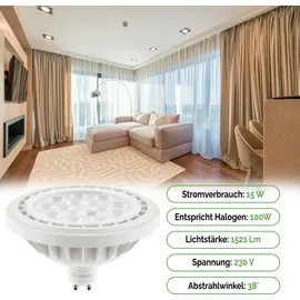 OEM LED-Leuchtmittel ES111 77409700 15W GU10 neutralweiß 1 St.